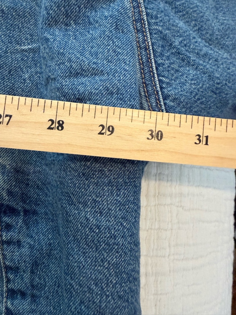 Levi's Blue Denim Jacket with Rust-Orange Quilted Lining NWT 0734 - Picture 4 of 10